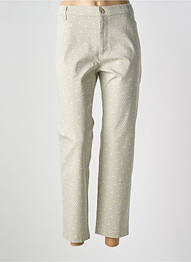 Pantalon 7/8 țesătură poplin mărime normală verde WALTRON femme