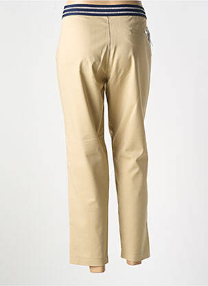 Pantalon 7/8 țesătură poplin mărime normală bej WALTRON femeie