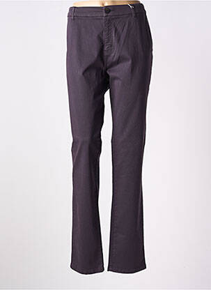 Pantalon chino țesătură poplin mărime normală violet TBS femeie