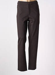 Pantalon slim elasticitate mărime normală maro WALTRON femme