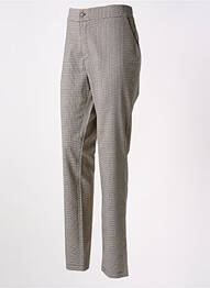 Pantalon chino închidere cu fermoar sub clapetă cu nasturi mărime normală gri WALTRON femeie