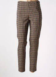 Pantalon 7/8 talie înaltă talie înaltă maro LCDN femme