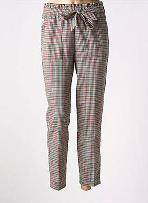Pantalon 7/8 talie înaltă talie înaltă bej LCDN femeie