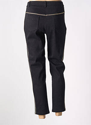 Pantalon 7/8 talie cu cleme mărime normală negru MERI & ESCA femeie