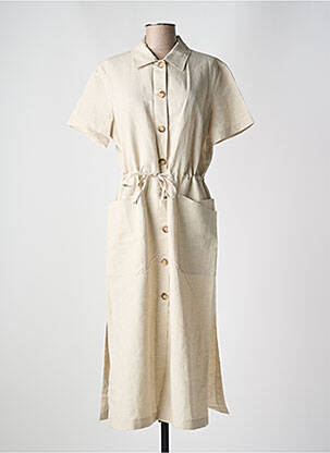 Rochie lungă bej PANDOLFI femeie