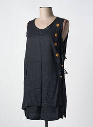 Rochie scurtă fără mâneci fără mâneci negru GARUDA GARUZO femme