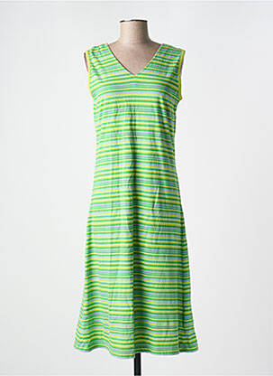 Rochie midi fără mâneci fără mâneci verde LES MARINS DE JAC JAC femeie