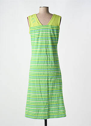 Rochie midi fără mâneci fără mâneci verde LES MARINS DE JAC JAC femeie
