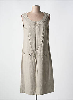 Rochie midi gri LES MARINS DE JAC JAC femeie