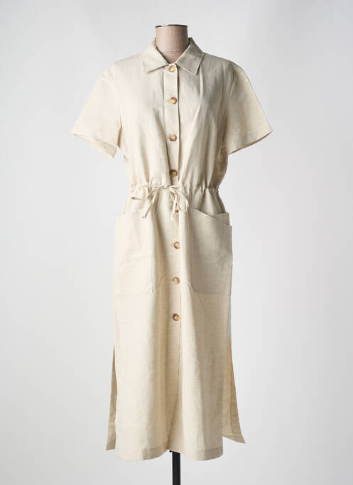 Rochie lungă bej PANDOLFI femeie