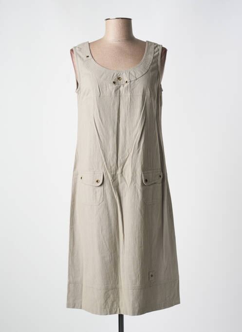 Rochie midi gri LES MARINS DE JAC JAC femeie