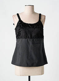 Top croială cambrată fără mâneci negru JAC JAC femme