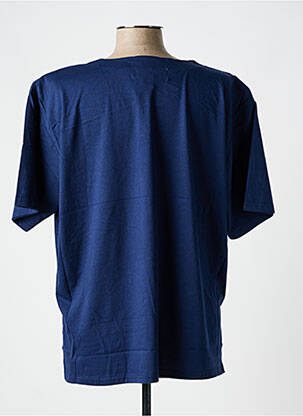 Tricou croială dreaptă mâneci scurte albastru L'AUTRE MAILLE femeie