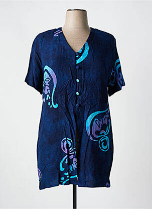 Tunică mâneci scurte albastru GARUDA GARUZO femeie