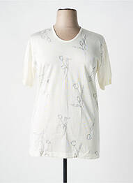 Tricou elasticitate mâneci scurte bej ALOHA femme