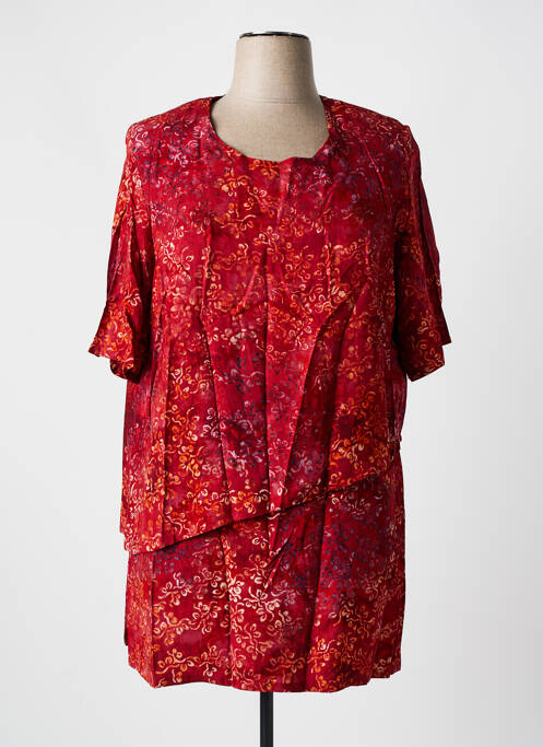 Tunică mâneci scurte roșu GARUDA GARUZO femeie