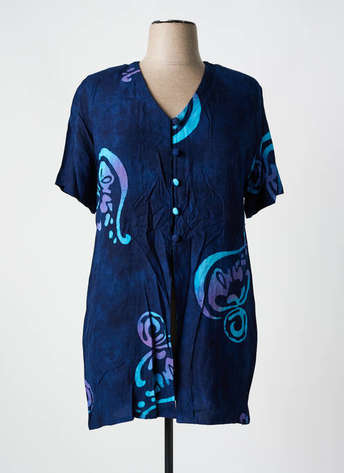 Tunică mâneci scurte albastru GARUDA GARUZO femeie