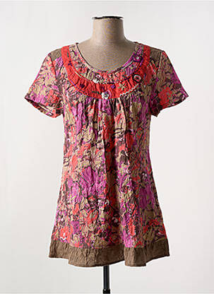 Tunică mâneci scurte roșu JAC JAC femeie