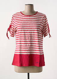 Tricou elasticitate mâneci scurte roșu LES MARINS DE JAC JAC femme