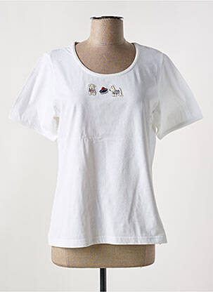 Tricou alb LES MARINS DE JAC JAC femeie