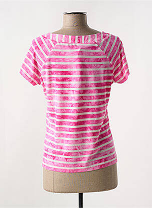 Tricou elasticitate mâneci scurte roz LES MARINS DE JAC JAC femeie