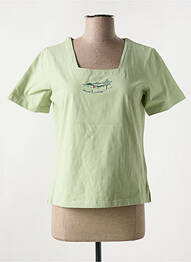 Tricou elasticitate mâneci scurte verde JAC JAC femme