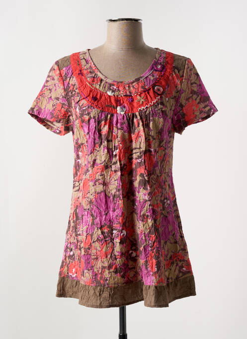 Tunică mâneci scurte roșu JAC JAC femeie