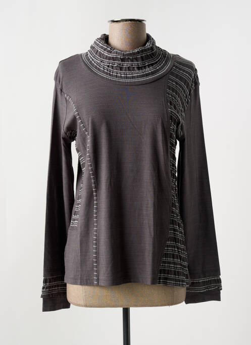 Tricou elasticitate mâneci lungi gri JAC JAC femme