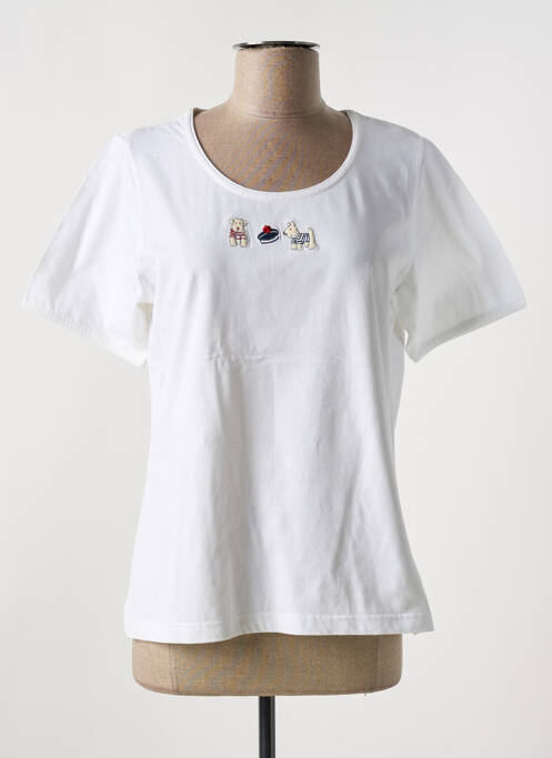 Tricou alb LES MARINS DE JAC JAC femeie