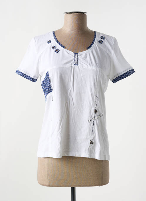 Tricou alb LES MARINS DE JAC JAC femeie