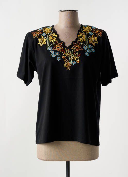 Tricou negru ALOHA femeie