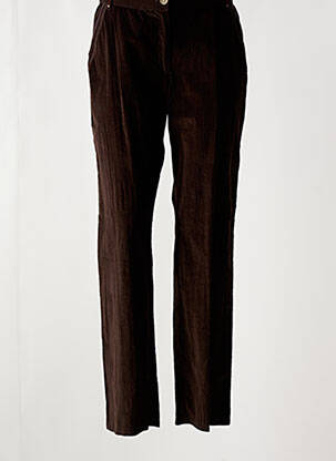 Pantalon slim buzunare maro JAC JAC femeie