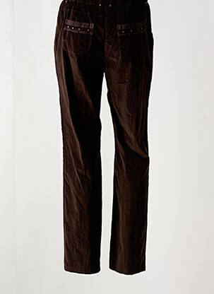 Pantalon slim buzunare maro JAC JAC femeie