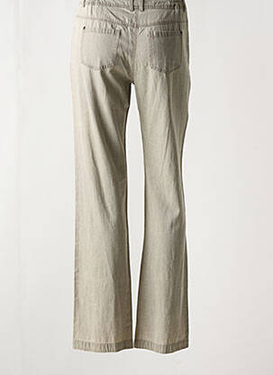 Pantalon drept talie elastică gri AGATHE & LOUISE femeie