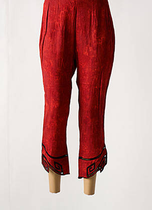 Pantalon trei sferturi roșu GARUDA GARUZO femeie