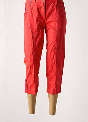 Pantalon trei sferturi roșu JAC JAC femeie