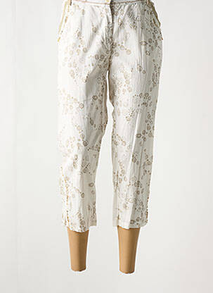 Pantalon trei sferturi alb JAC JAC femeie