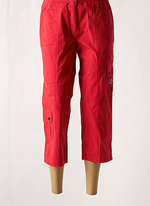 Pantalon trei sferturi roșu JAC JAC femeie