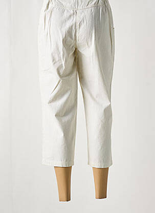 Pantalon trei sferturi buzunare alb JAC JAC femeie