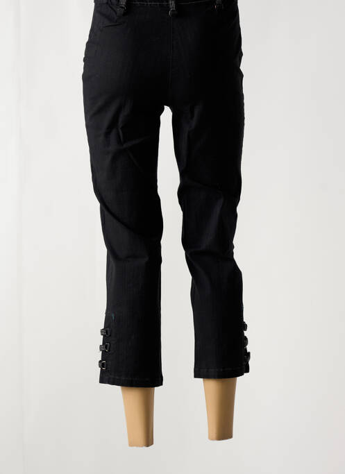 Pantalon trei sferturi croială dreaptă negru JAC JAC femme