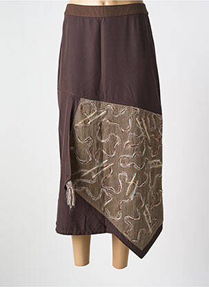 Fustă lungă maro JAC JAC femeie