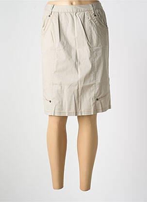 Fustă midi bej EVER EASY BY JAC JAC femeie