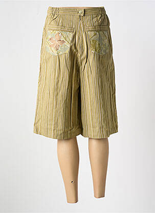 Fustă pantaloni scurți țesătură poplin verde JAC JAC femeie