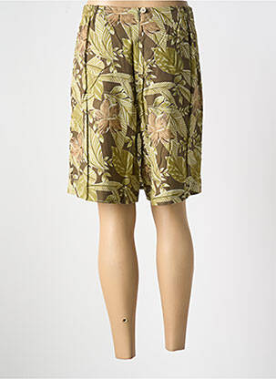 Fustă pantaloni scurți țesătură poplin verde JAC JAC femeie
