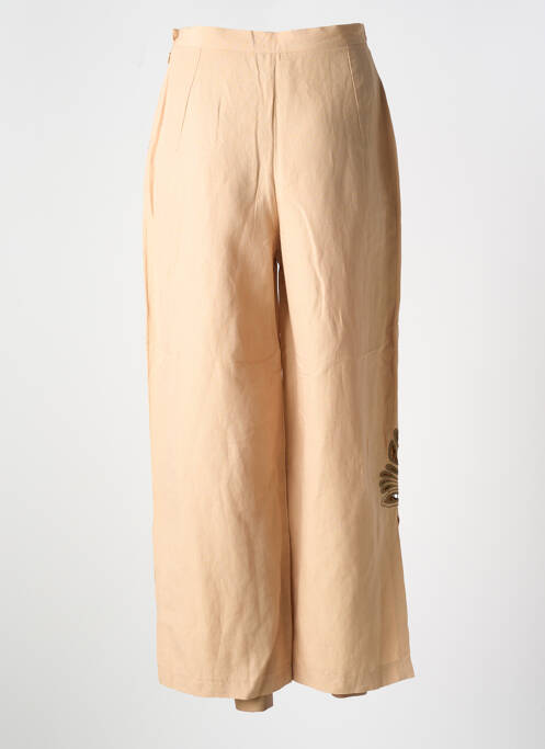 Pantalon larg bej GARUDA GARUZO femeie