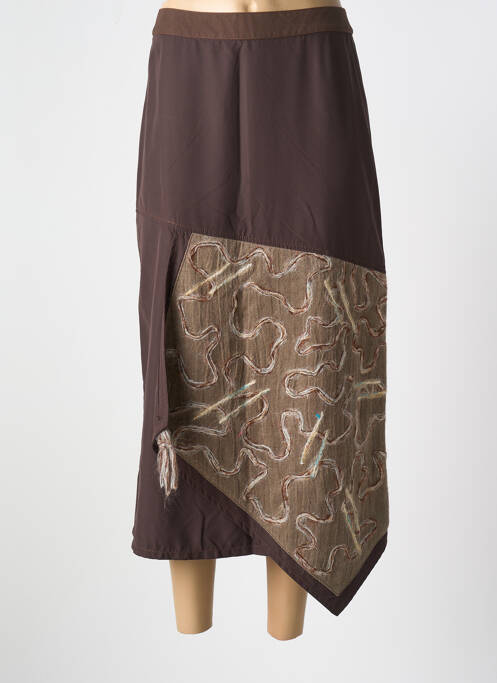 Fustă lungă maro JAC JAC femeie