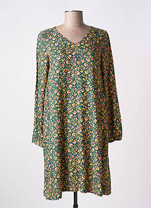 Rochie midi imprimeu floral mâneci lungi verde LA FIANCÉE femeie