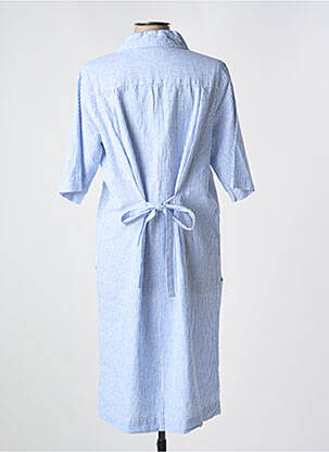 Rochie midi mâneci scurte mâneci scurte albastru POU NOU femeie