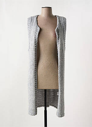 Vestă fără mâneci gri EVA KAYAN femeie