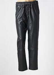 Pantalon drept talie elastică mărime normală negru EDC femme